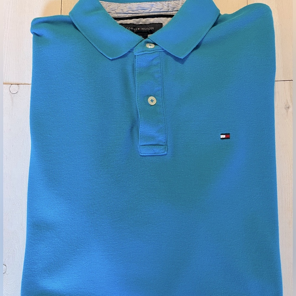 Tommy Hilfiger Men’s Turquoise XL Polo Shirt